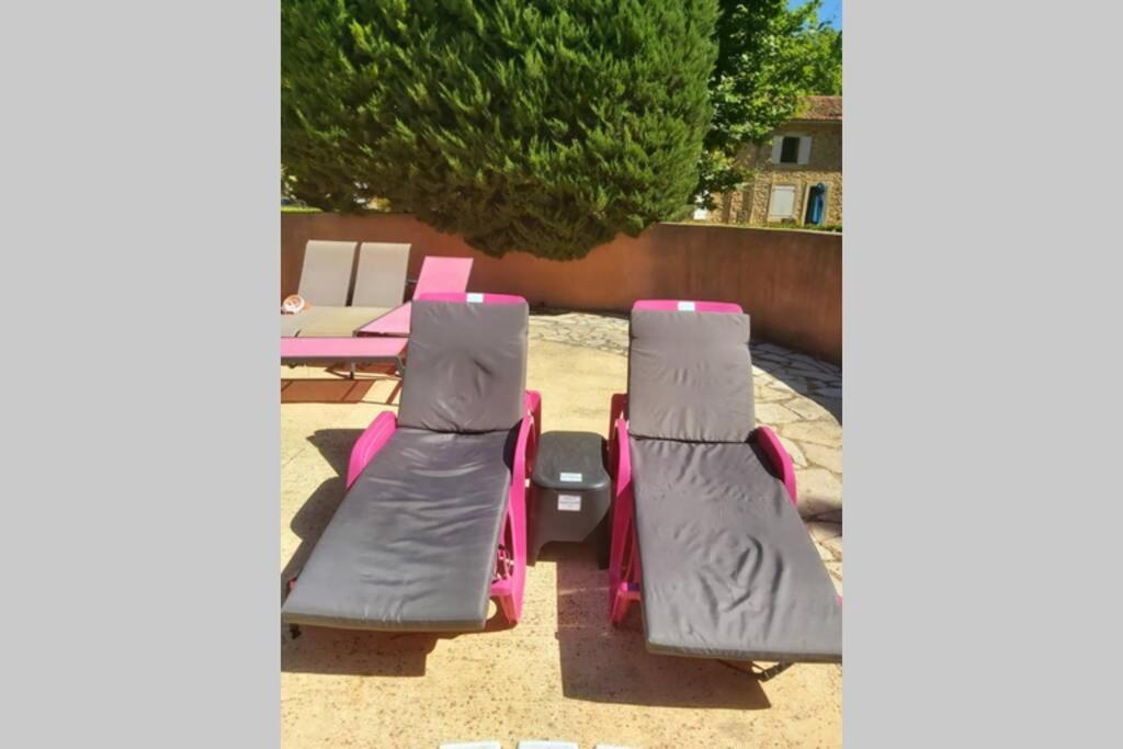 Résidence Provençale: Oasis au Colorado Provençal avec Piscine Rustrel Exterior photo
